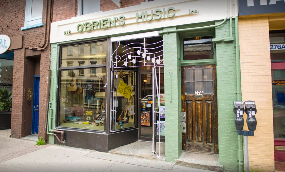 O'Briens Music on Water Street.